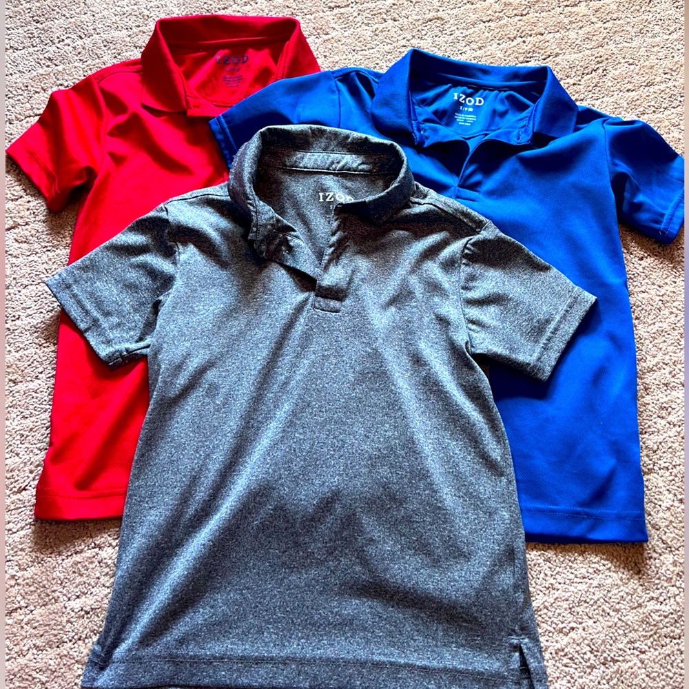 IZOD Boys Polos {size Small 8} * lot of 3!